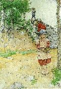 Carl Larsson vid kallaren oil painting reproduction